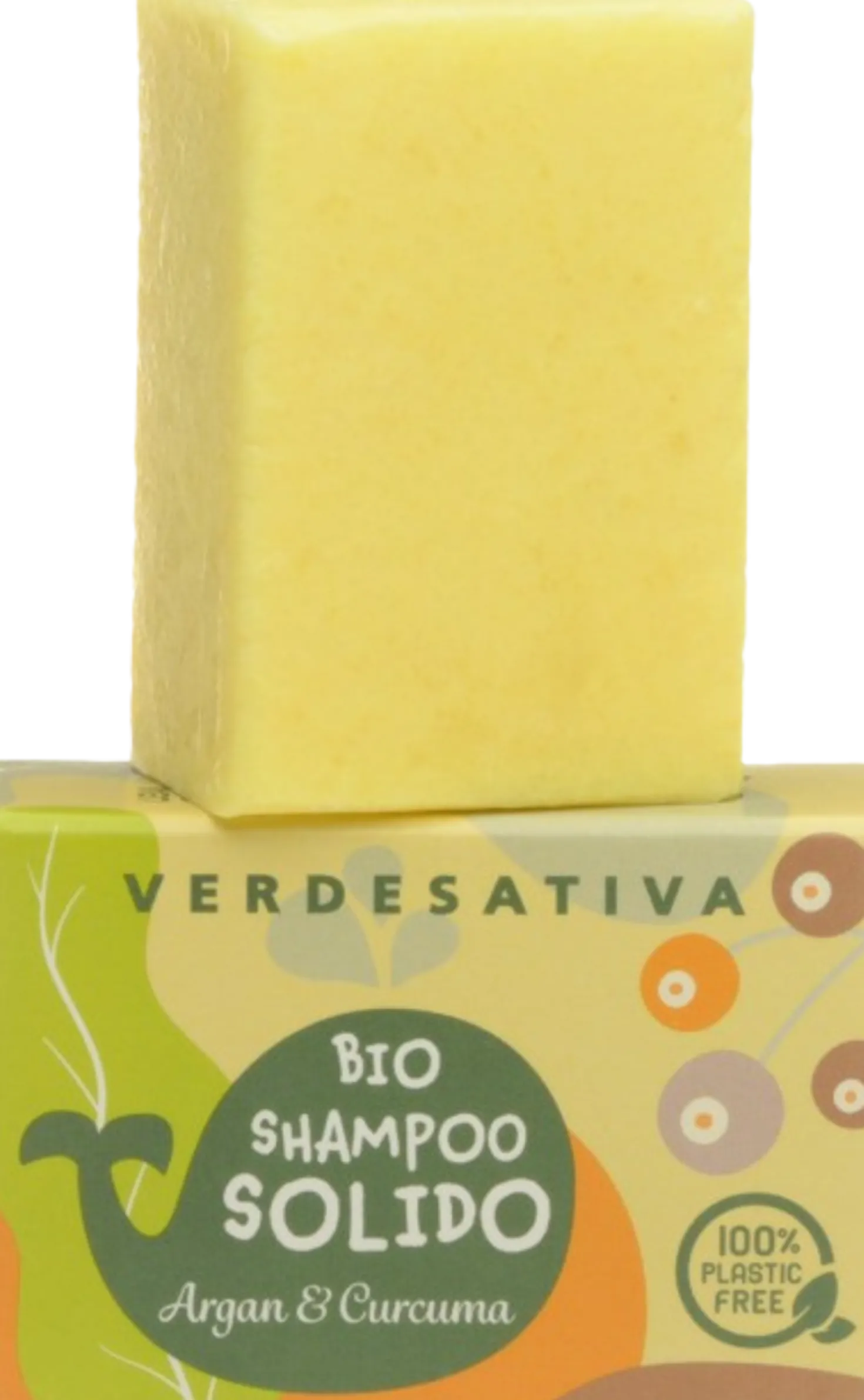 Shampoo Solido Argan e Curcuma, 55 g