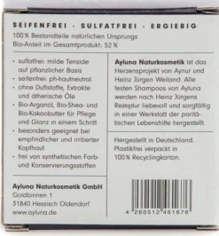 Shampoo Solido - Burro di Karité e di Cacao Bio, 60 g