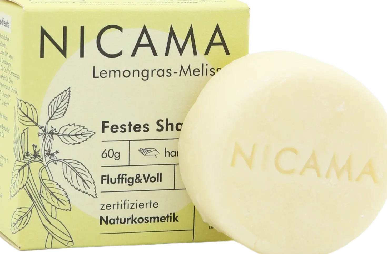 Shampoo Solido - Lemongrass e Melissa, 60 g