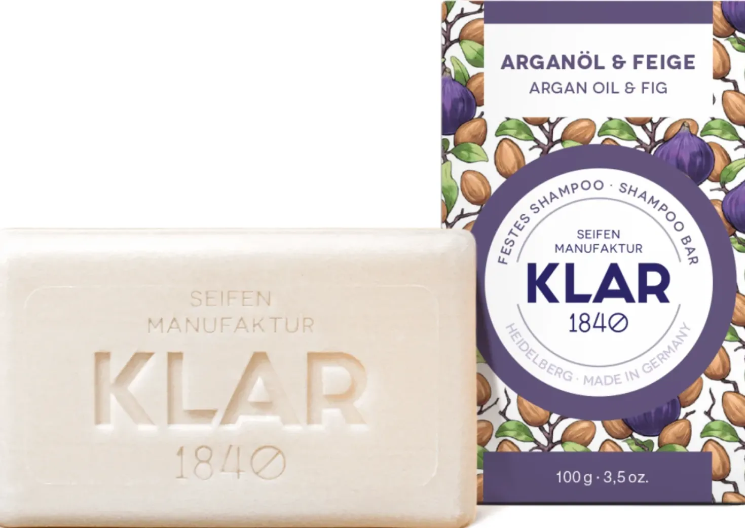 Shampoo Solido Olio di Argan e Fichi, 100 g
