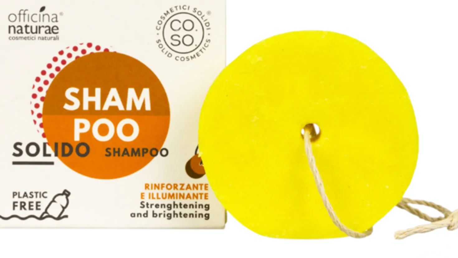 Shampoo Solido Rinforzante e Illuminante, 64 g