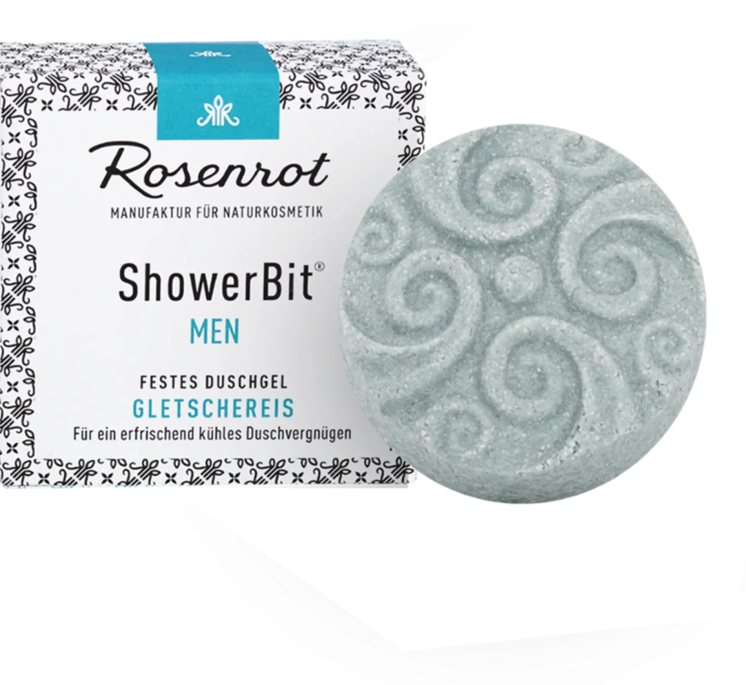 ShowerBit® MEN Gel Doccia Solido "Freschezza Glaciale", 55 g