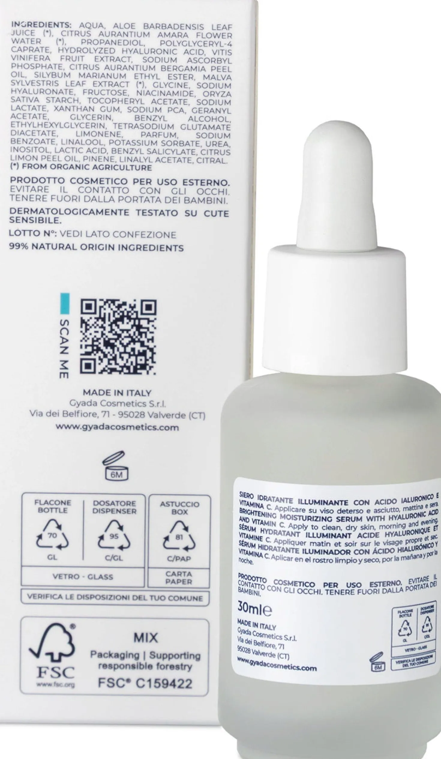 Siero Idratante Illuminante, 30 ml