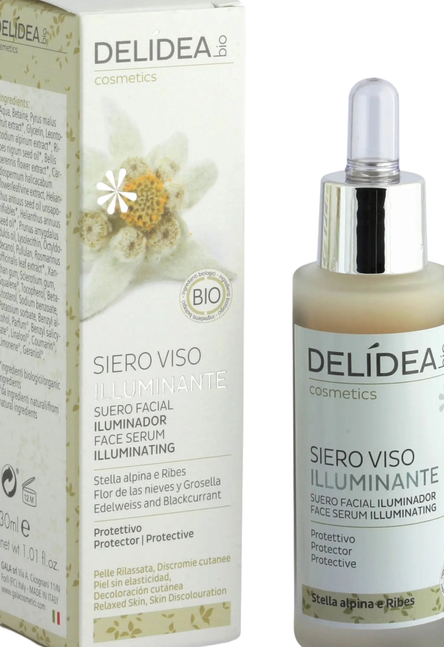 Siero Viso Illuminante Stella Alpina, 30 ml