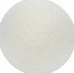 Slim Round White Pure Baby Sponge