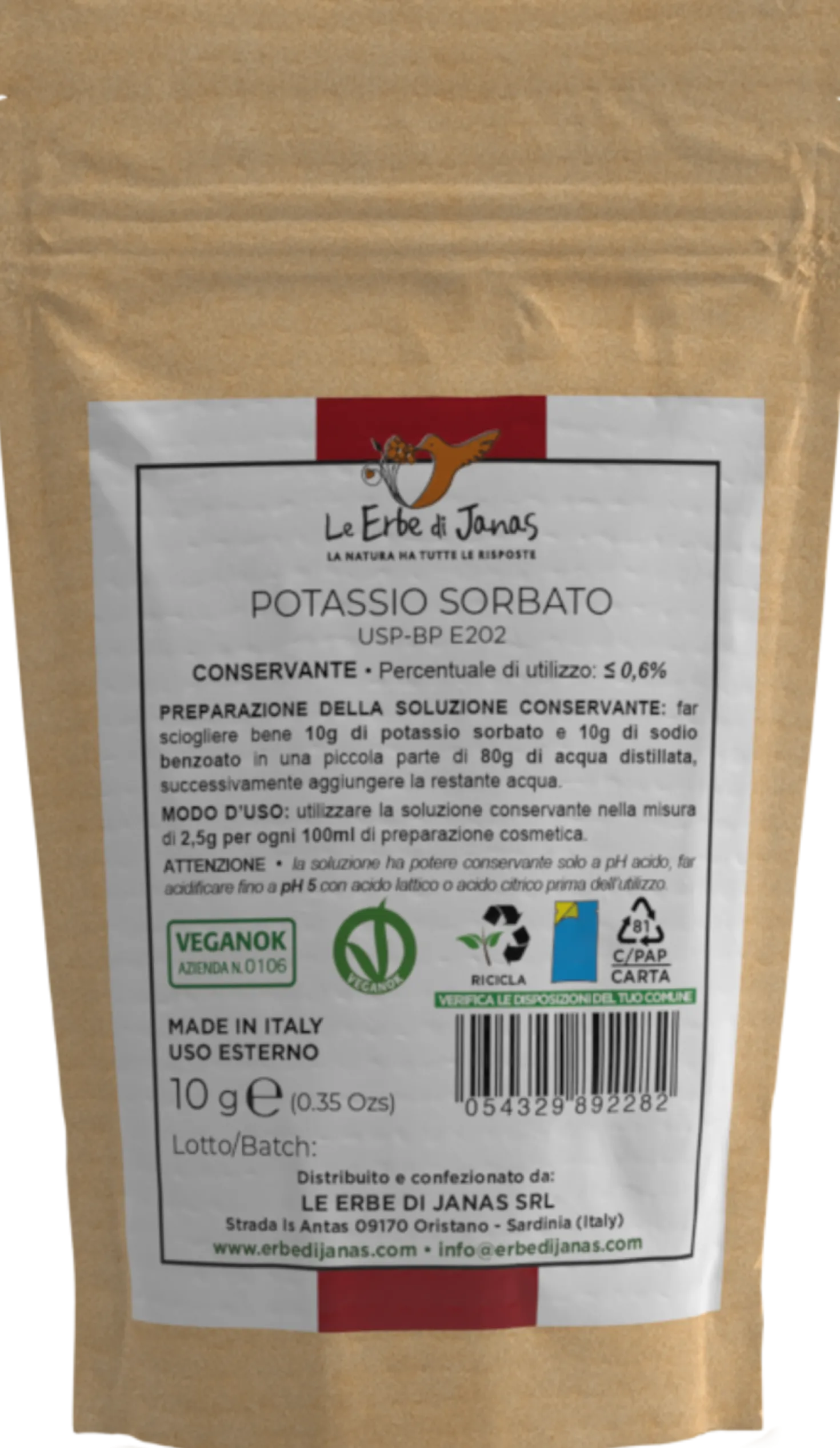 Sorbato di Potassio , 10 g