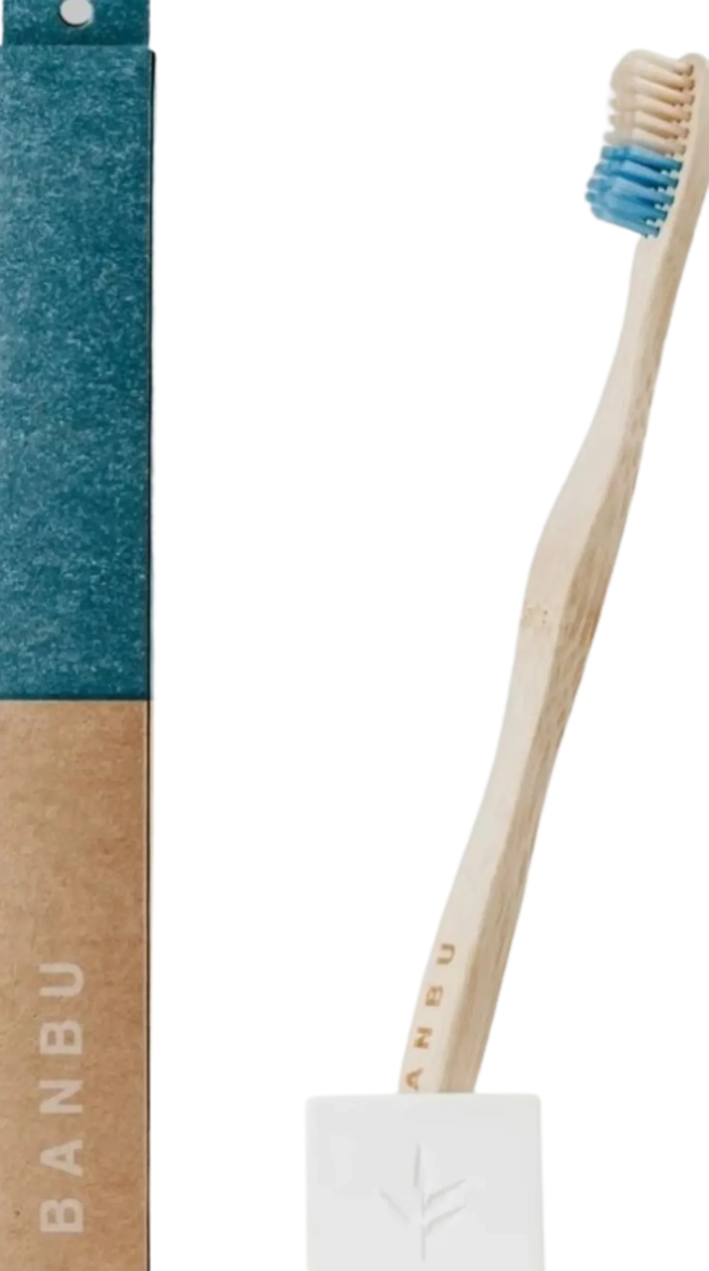 Spazzolino da Denti Duro in Bambù , Blu