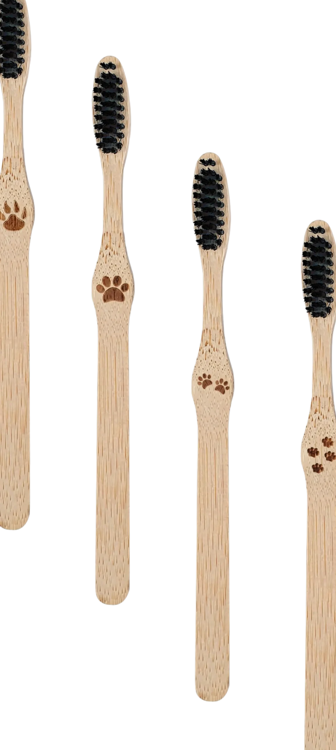 Spazzolino da Denti in Bambù - Duro, 4 pezzi