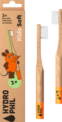 Spazzolino Morbido per Bambini, Topo (2 pezzi)