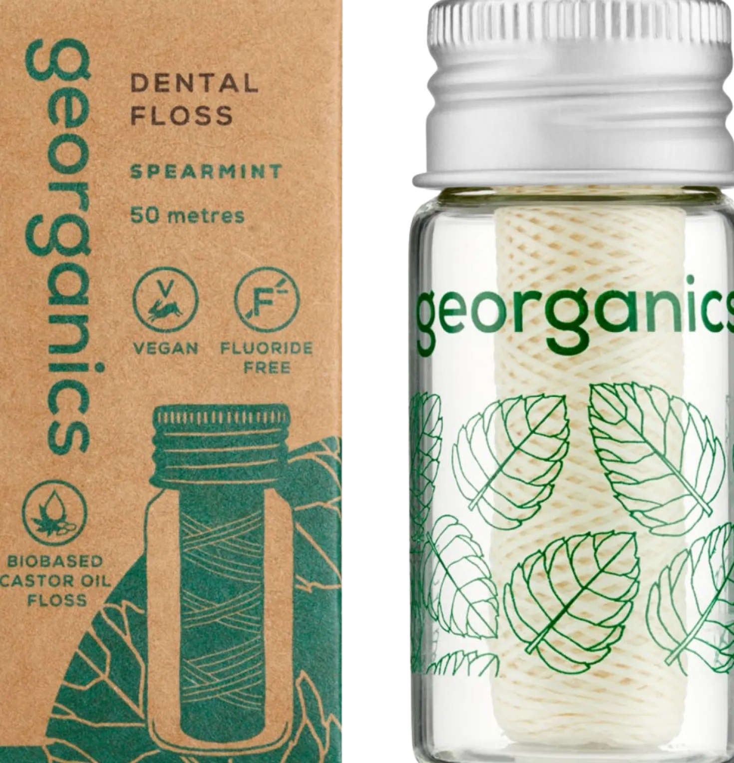 Spearmint Dental Floss, 50 m