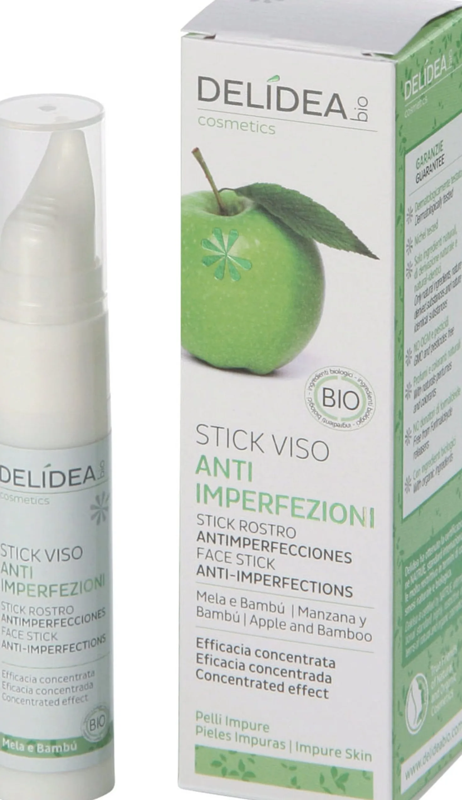 Stick Viso Mela & Bambù Bio, 10 ml