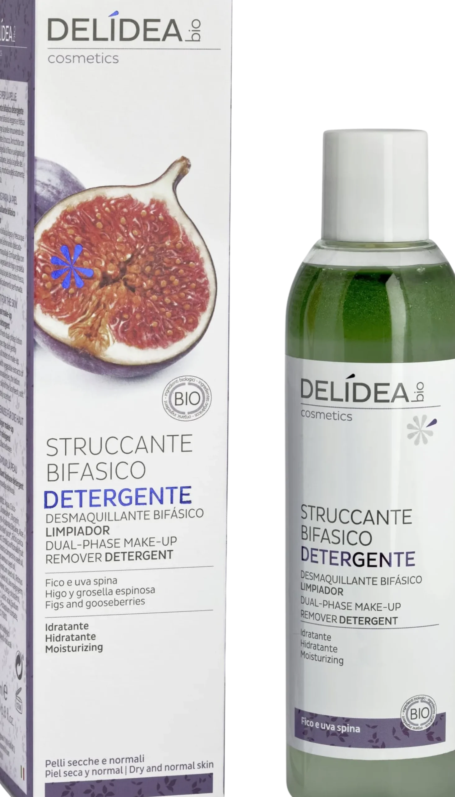Struccante Bifasico Detergente Viso Fico & Uva Spina, 200 ml