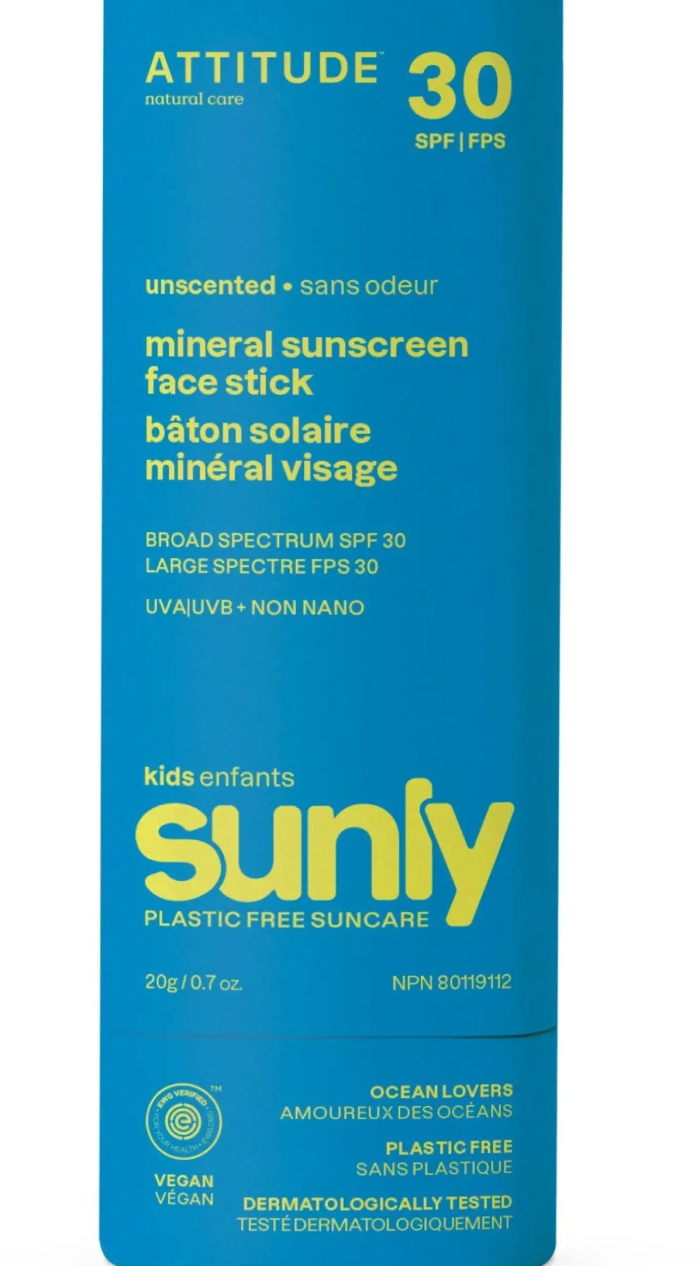 Sunly Sunscreen Face Stick Kids SPF 30, 20 g