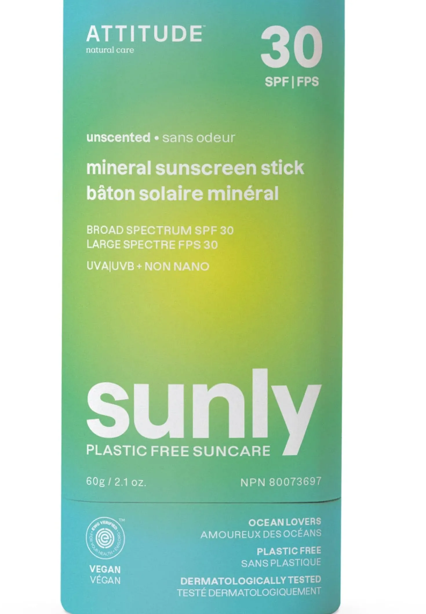 Sunly Sunscreen Stick SPF 30, 60 g