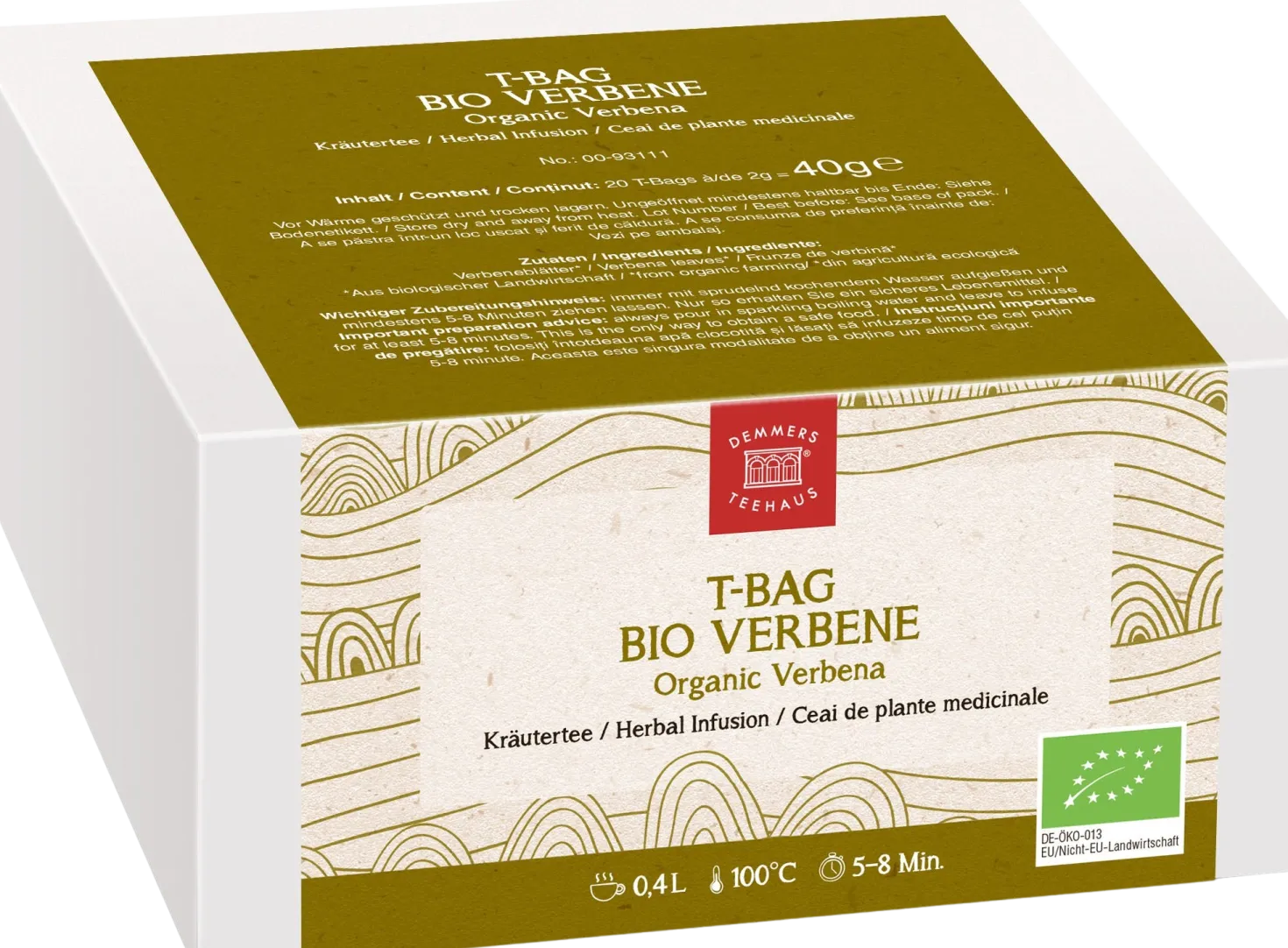 T-Bag Bio - Verbena, 20 bustine (40 g)