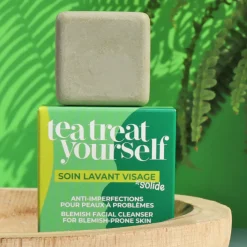 Tea Treat Detergente Solido per il Viso, 28 ml