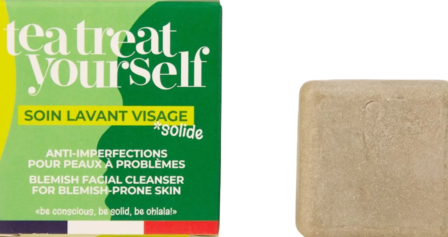 Tea Treat Detergente Solido per il Viso, 28 ml