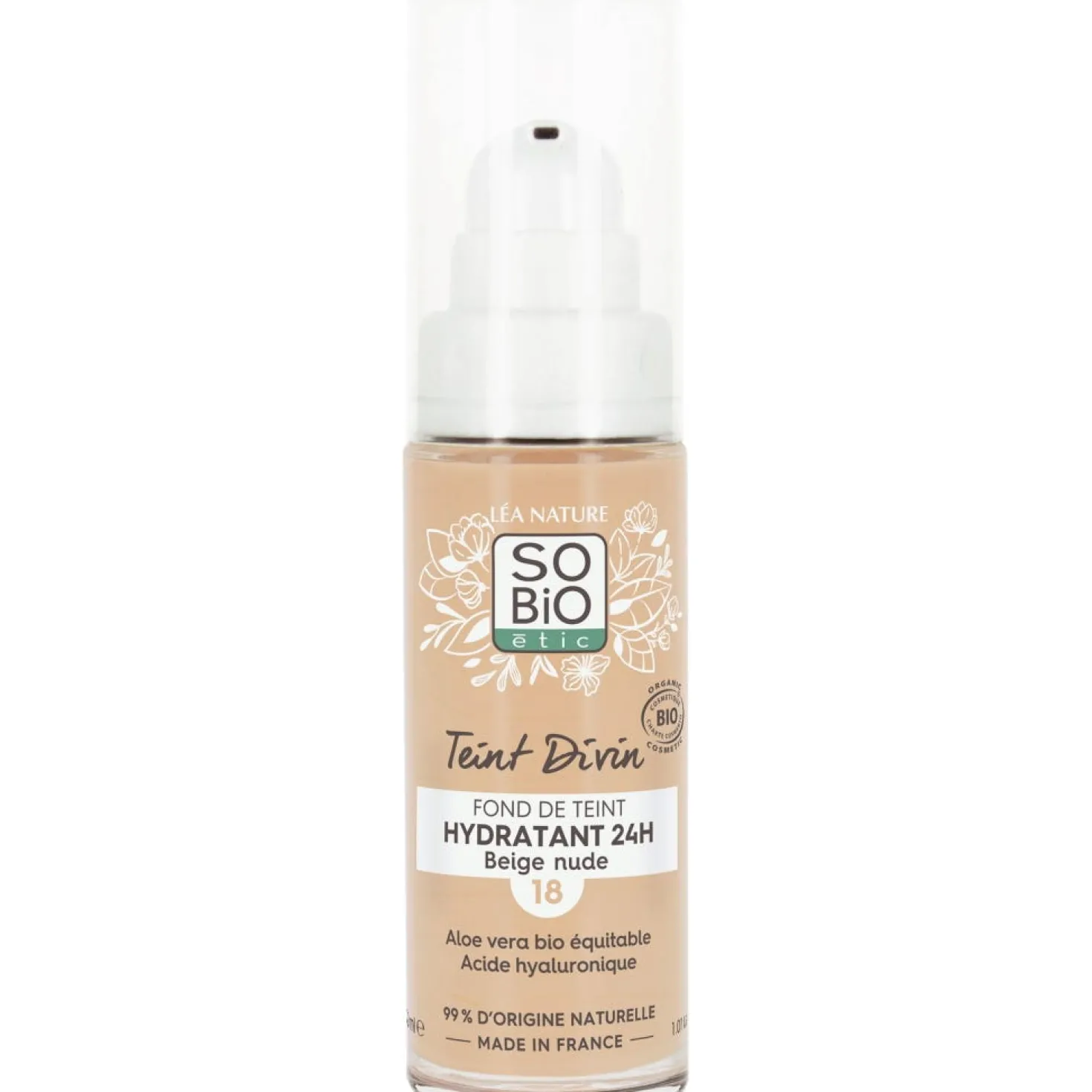 Teint Divin Fondotinta Idratante, N°20 Beige Doré (30 ml)
