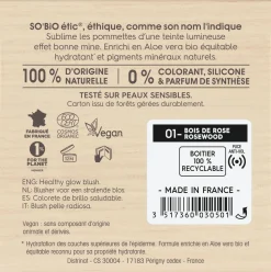 Teint Divin Rouge, 01 Bois de Rose (3 g)