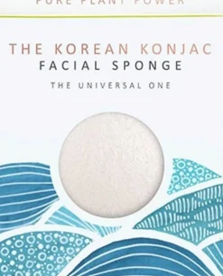 The Elements Water with 100% Pure White Konjac Full Size Facial Sponge