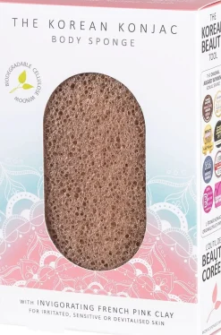 The Mandala Pink Clay Body Sponge
