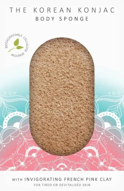 The Mandala Pink Clay Body Sponge