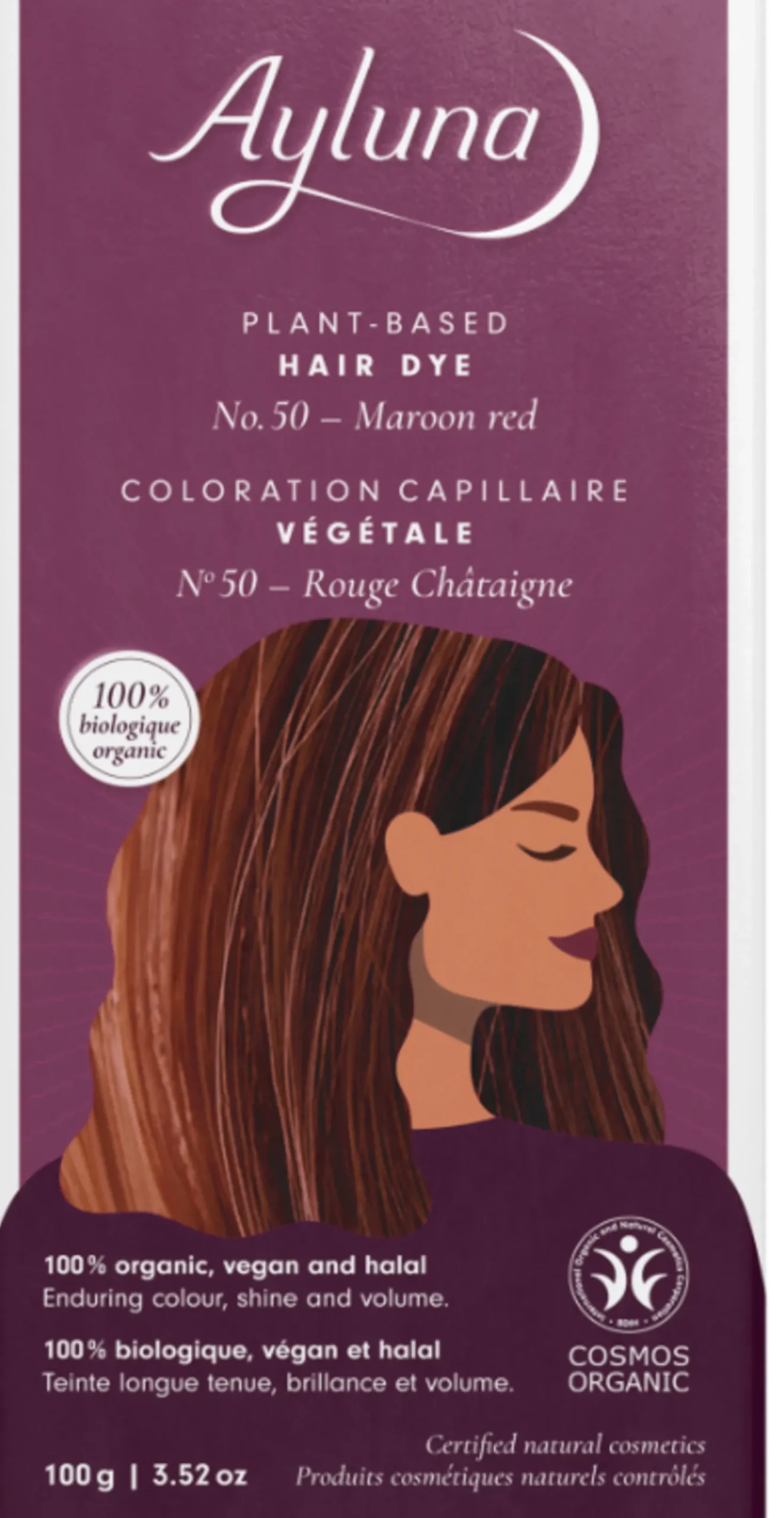 Tinta Vegetale Castano Castagno nr.50, 100 g