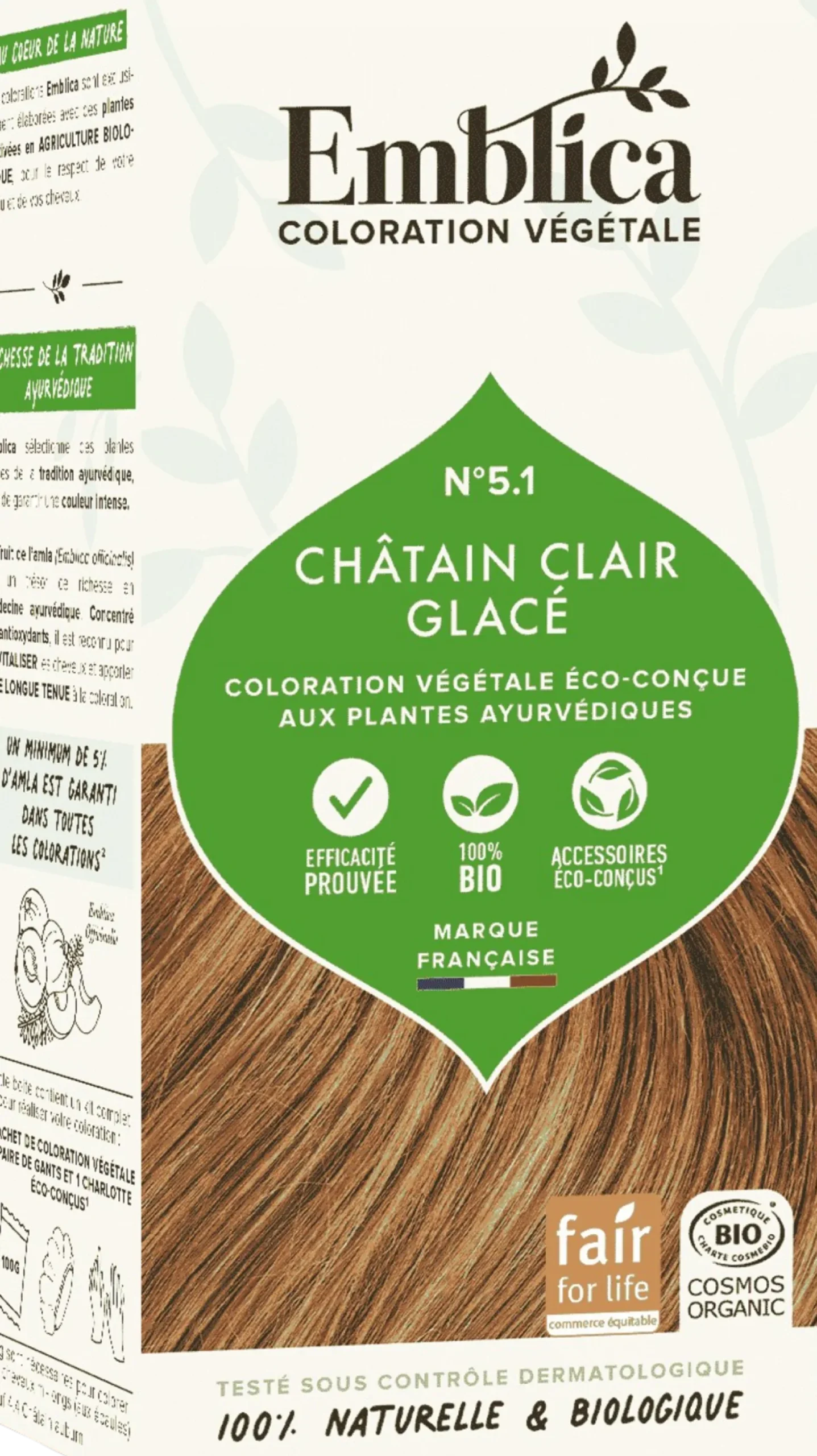 Tinta Vegetale Castano Chiaro Nr. 5.1, 100 g