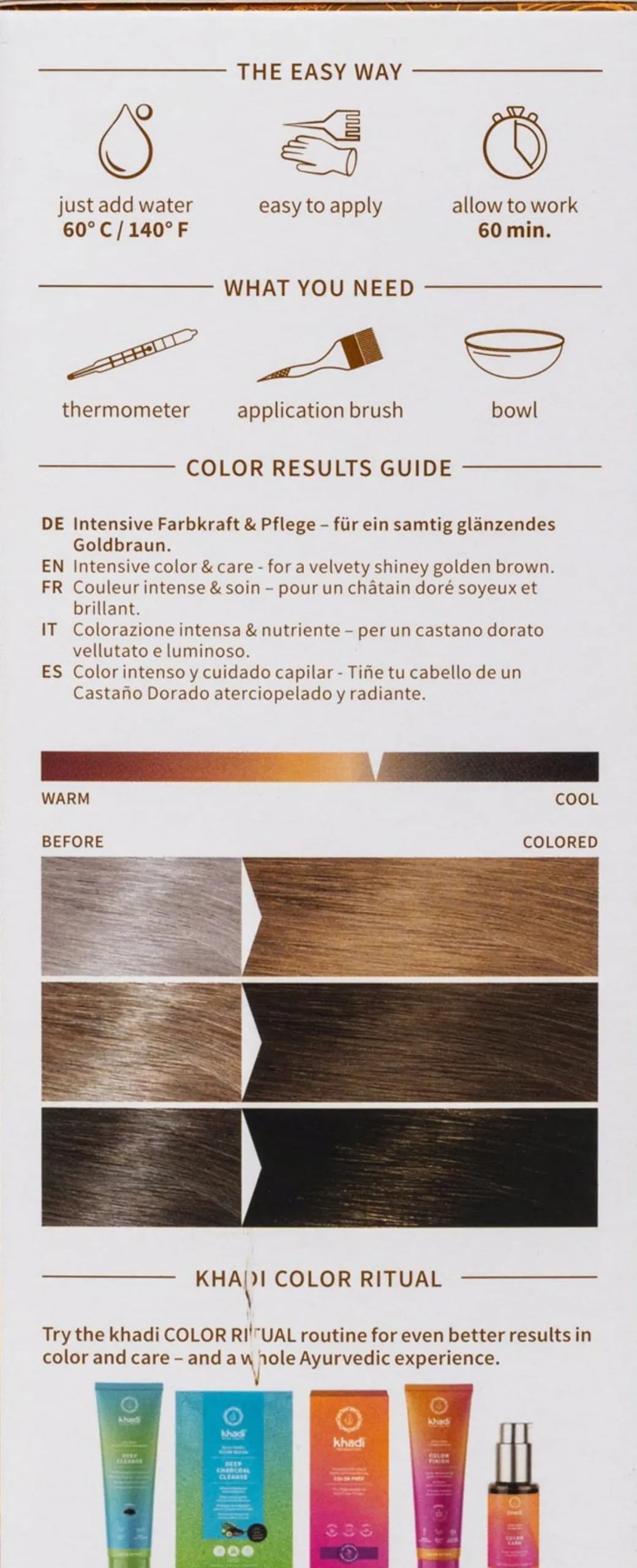 Tinta Vegetale - Castano Dorato, 100 g