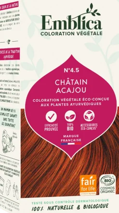 Tinta Vegetale Castano Mogano Nr. 4.5, 100 g