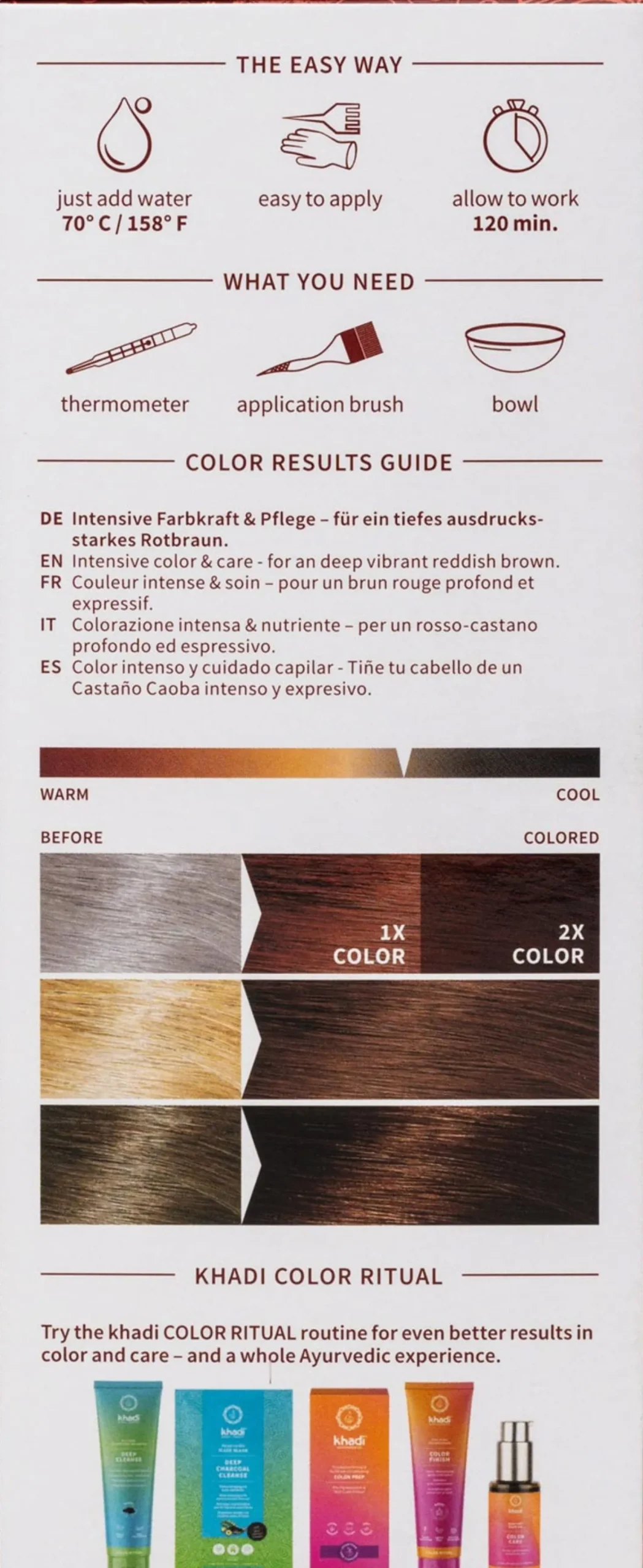 Tinta Vegetale - Mogano, 100 g