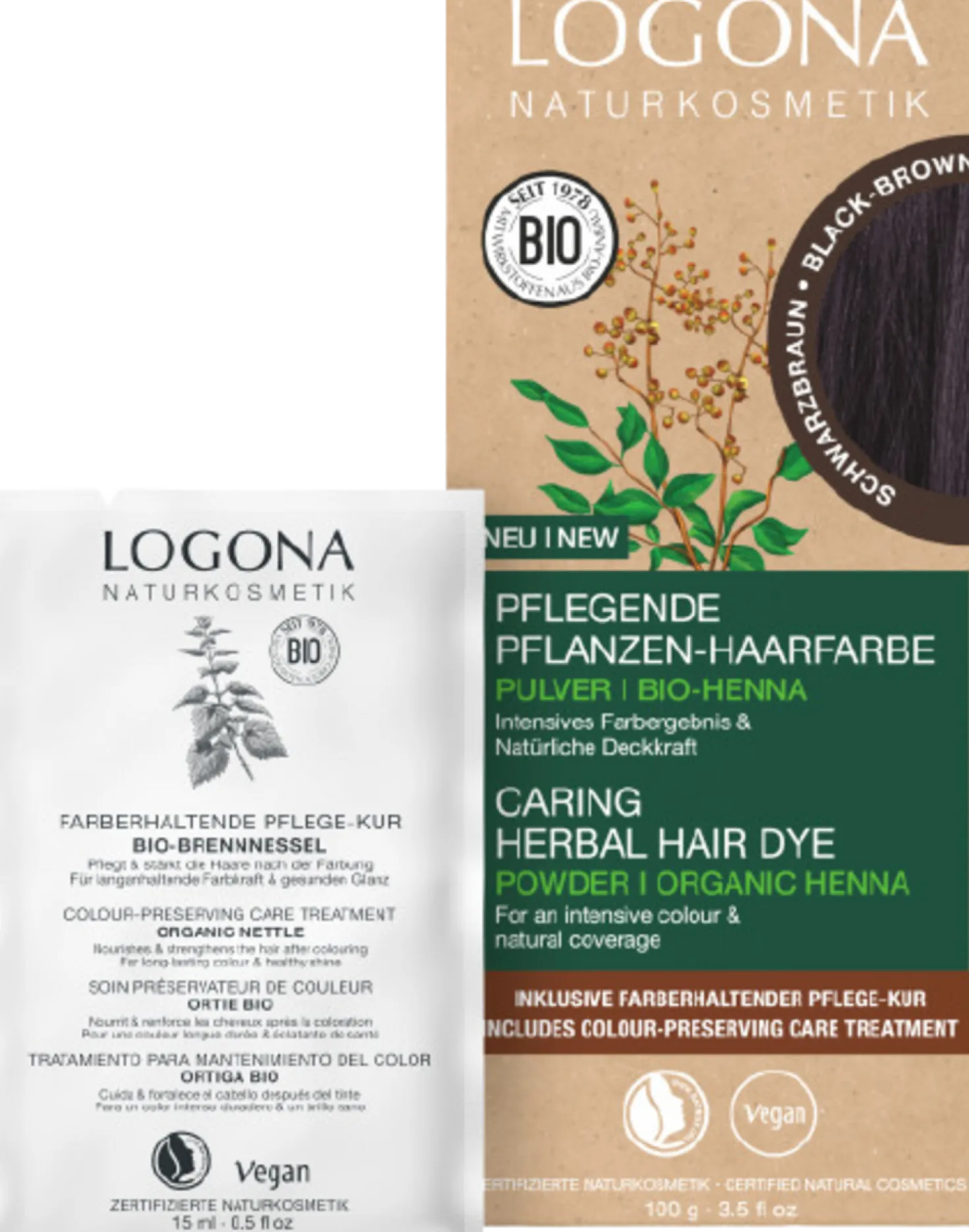 Tinta Vegetale Nero-Castano 101, 100 g