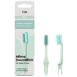 TIOBRUSH Testina di Ricambio Medium, 2 pezzi