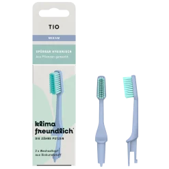 TIOBRUSH Testina di Ricambio Medium, 2 pezzi