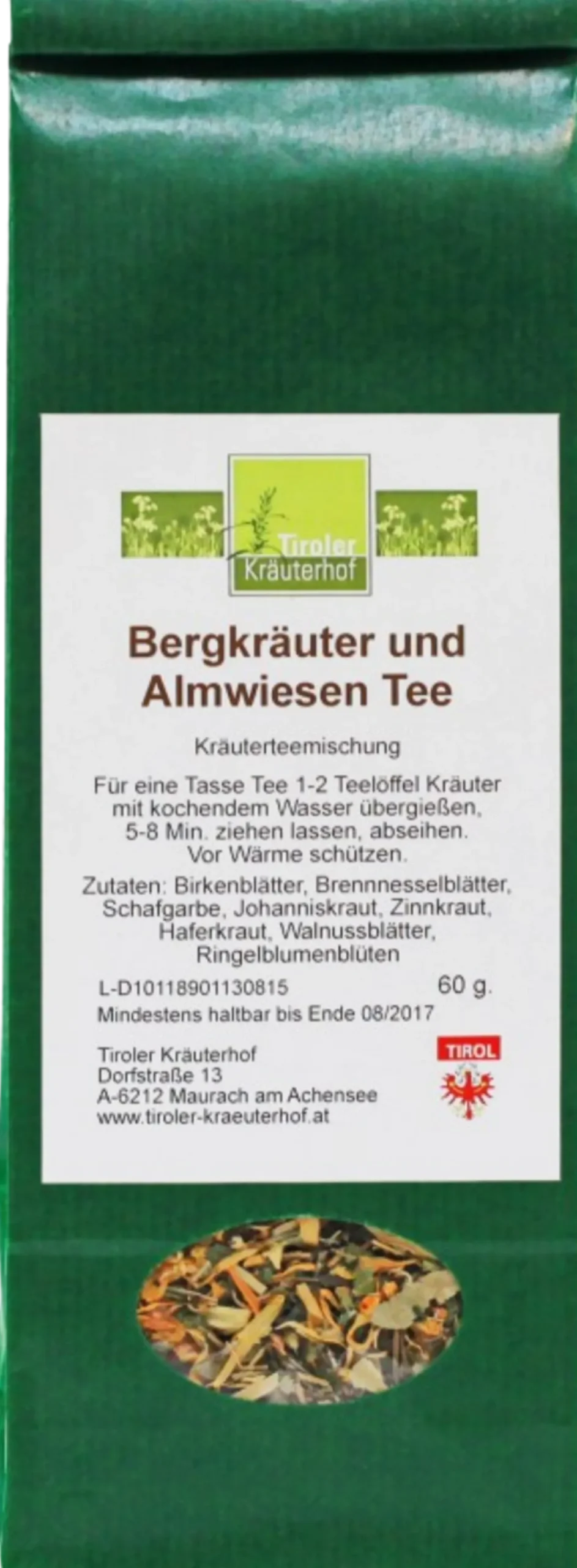 Tisana alle Erbe di Montagna e Erbe Alpine, 60 g
