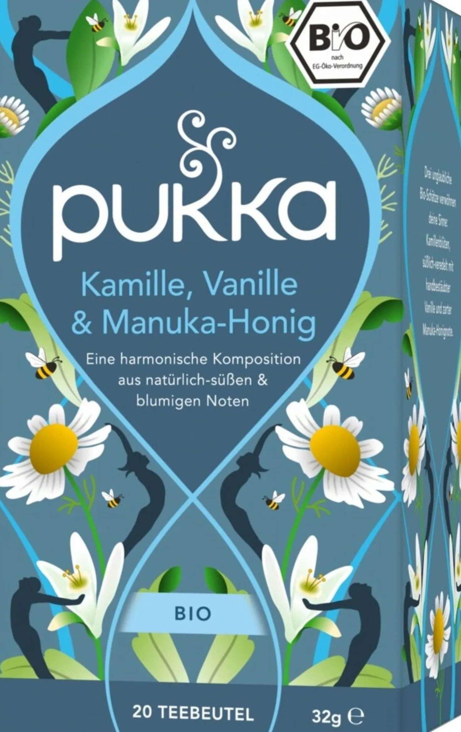 Tisana con Camomilla, Vaniglia e Miele di Manuka Bio, 20 pz. (32 g)