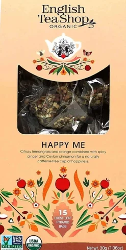 Tisana Wellness Bio - Happy Me, 15 bustine piramidali (30 g)