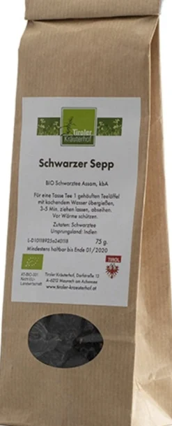 Tè Nero Assam Bio "Schwarzer Sepp", 100 g