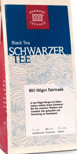 Tè Nero Bio "Nilgiri Oothu Fairtrade", 100 g