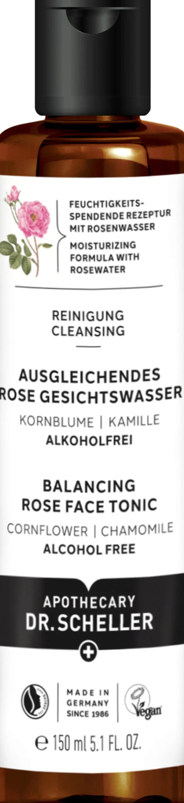 Tonico Viso Riequilibrante alla Rosa, 150 ml