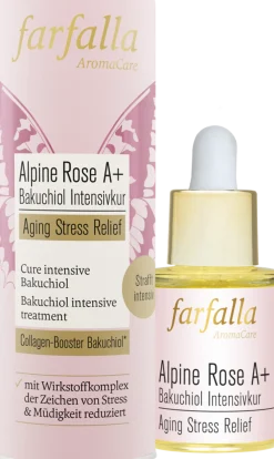 Trattamento Antiage Bakuchiol, Rosa Alpina e Vitamina A+, 15 ml