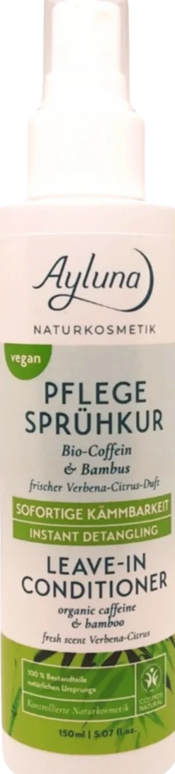Trattamento Spray alla Caffeina e al Bambù Bio, 150 ml