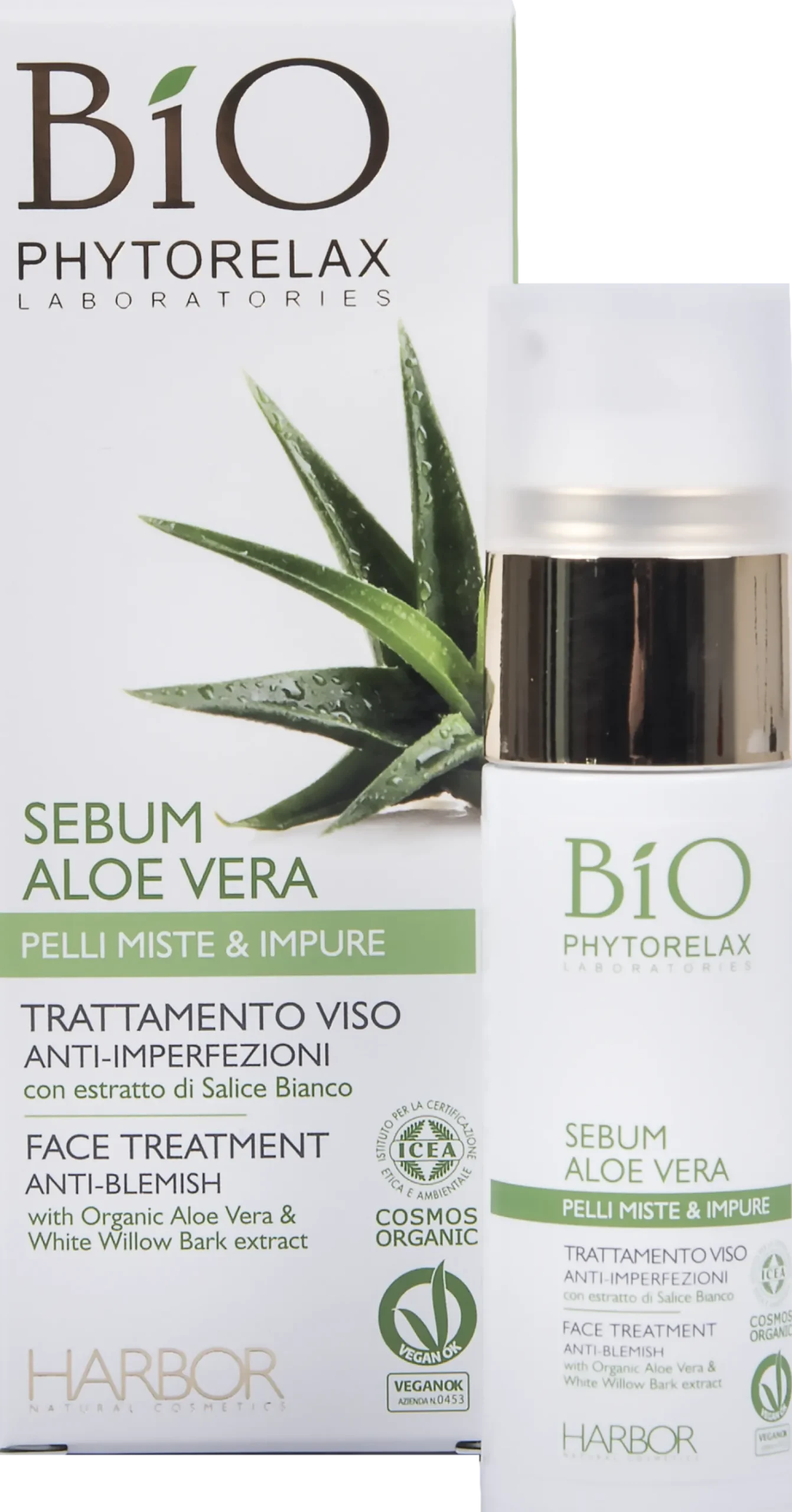 Trattamento Viso Anti-Imperfezioni - Sebum Aloe Vera, 30 ml