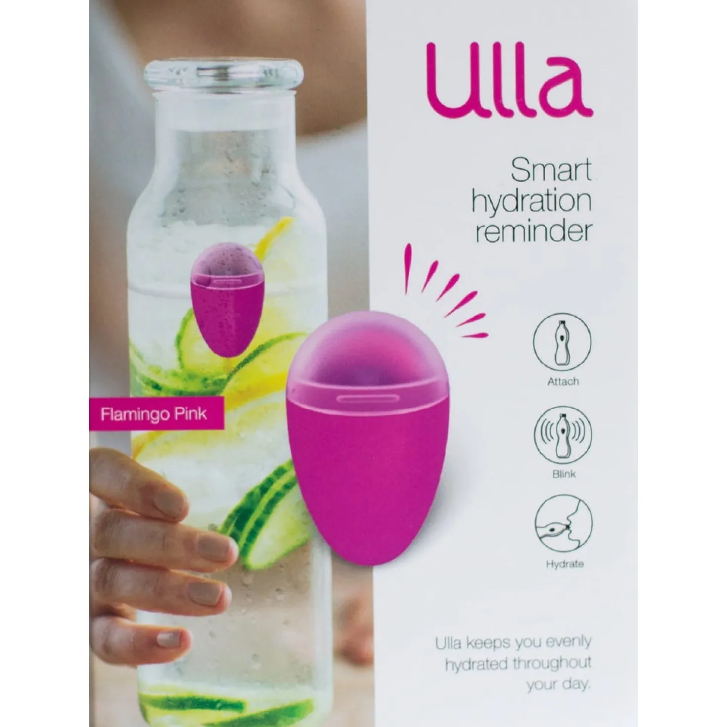 Ulla - Smart Hydration Reminder, Flamingo Pink