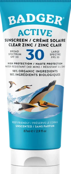Unscented Sunscreen Cream SPF 30, 87 ml