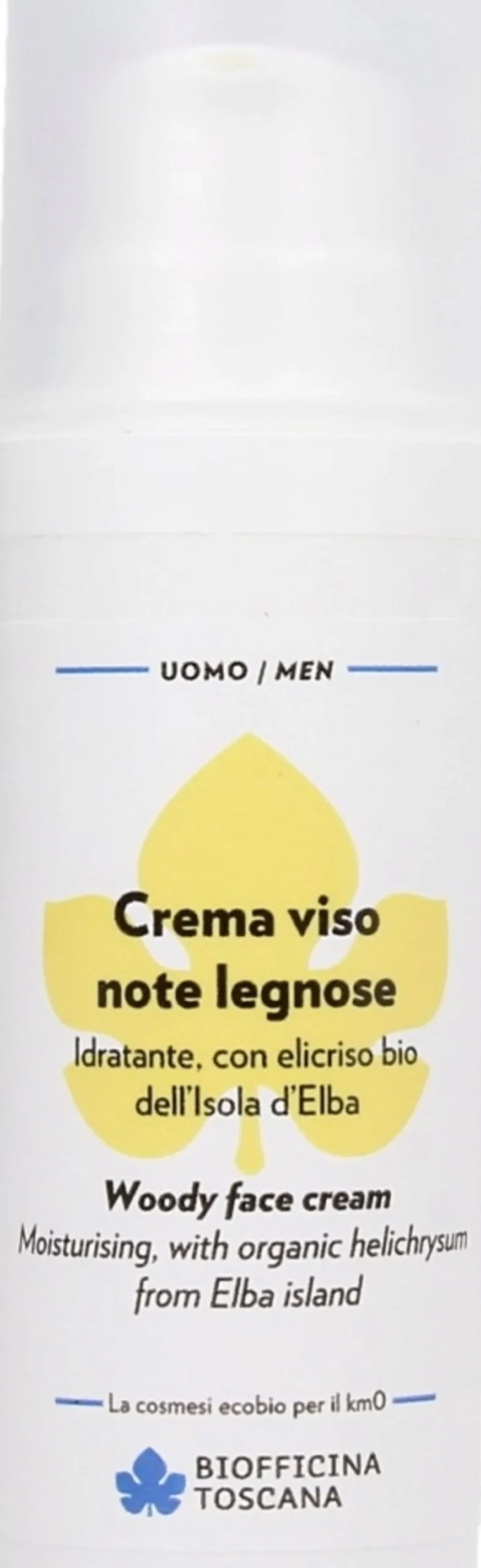 uomo Crema Viso Idratante, Note legnose (50 ml)