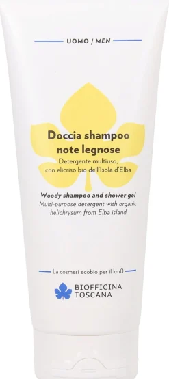 uomo Doccia Shampoo, Note legnose (200 ml)