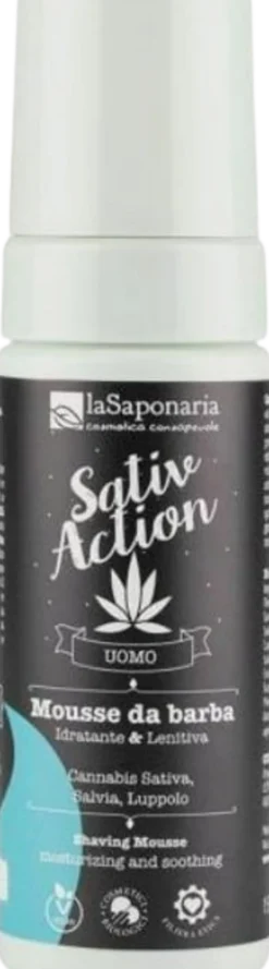 Uomo SativAction Mousse da Barba, 150 ml