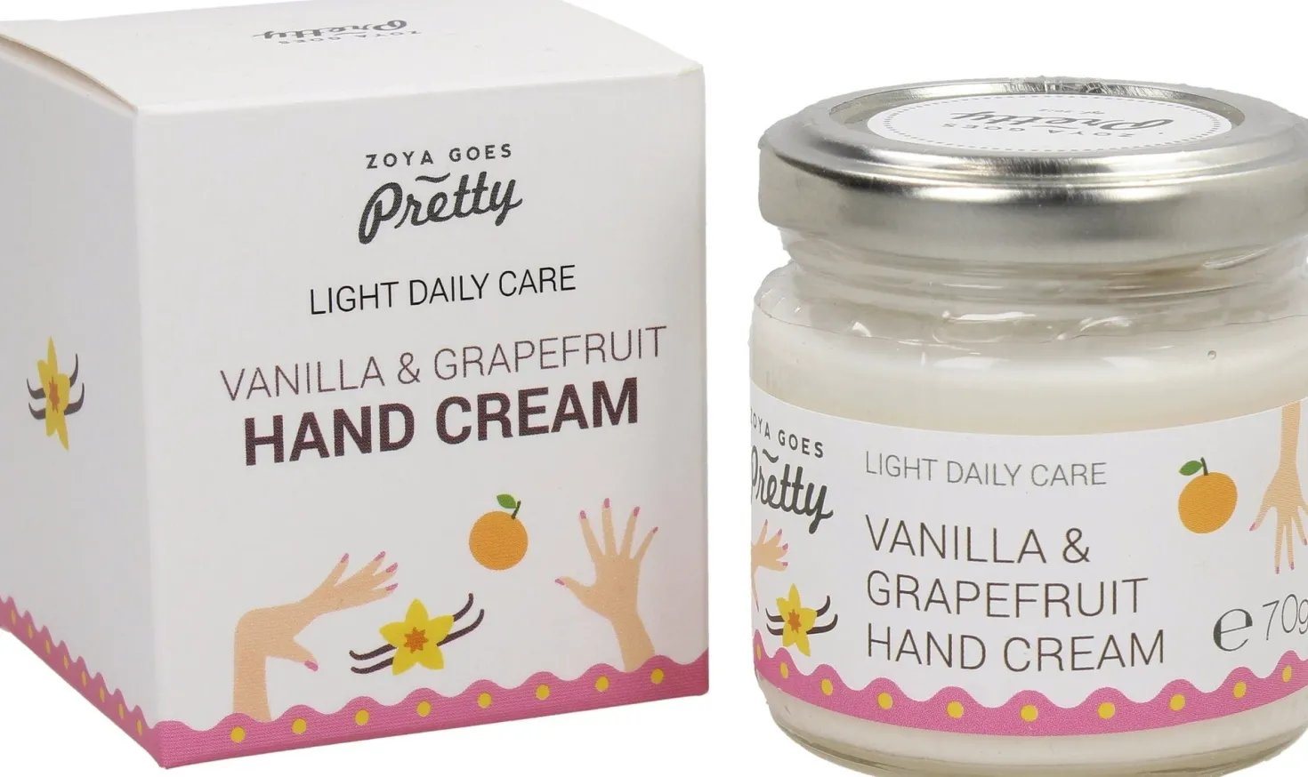 Vanilla & Grapefruit Hand Cream, 60 g