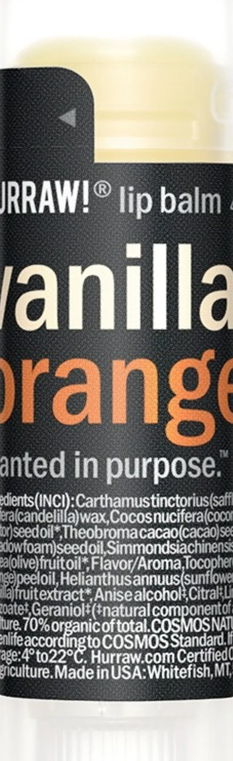 Vanilla & Orange Lip Balm, 4,80 g